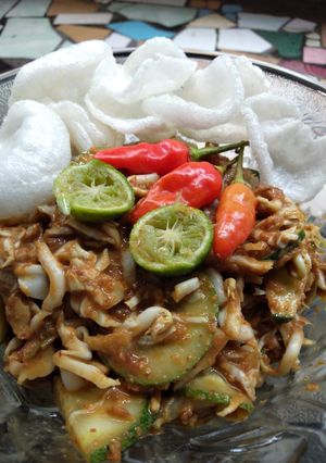Foto resep Lotek mentah (extra pedas)