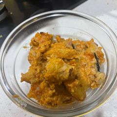 A picture of White sesame seed Aloo.
