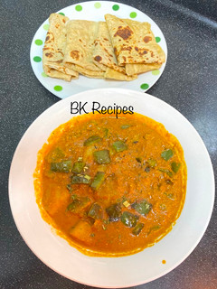 Aloo Capsicum gravy (Aloo capsicum gravy Recipe in Tamil) செய்முறை முக்கிய புகைப்படம்