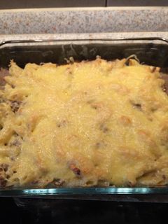 Darált húsos tejszínes penne recept fotója