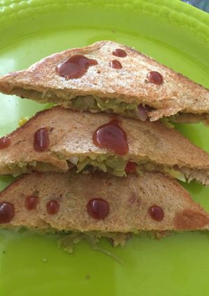 A picture of Bottle gourd sandwich.