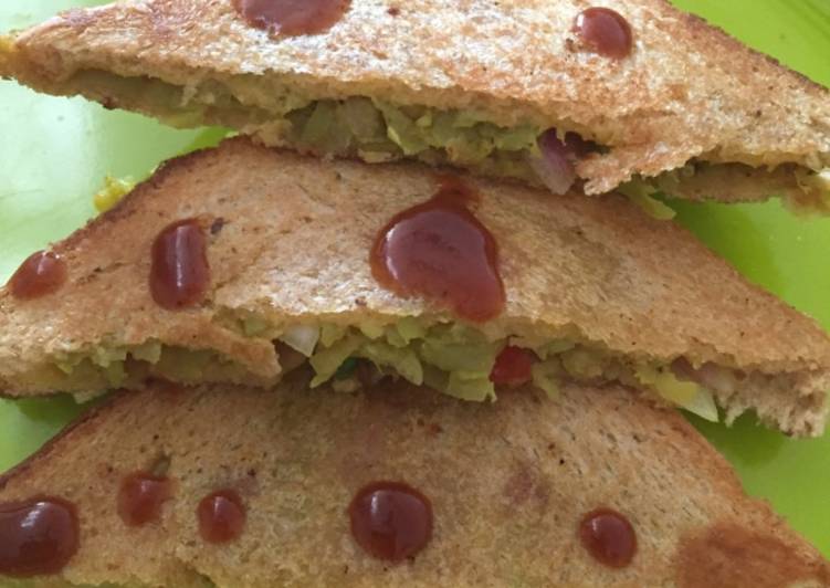 Healthy bottle gourd sandwich