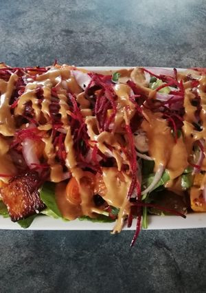 A picture of Grilled butternut Salad.