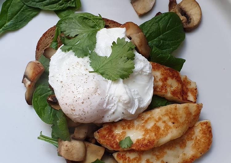 Recipe of Super Quick Homemade Halloumi Brunch