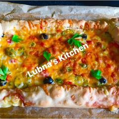 A picture of Stuffed Crust Veg Pizza:.