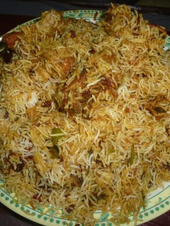A picture of Mutton biryani.