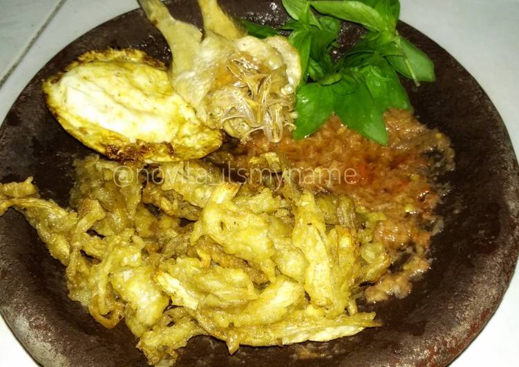 Resep Jamur crispy sambel bawang Anti Gagal