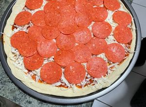 Una foto de Pizza
