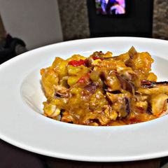 A picture of Smoked Chicken Porridge Yam.