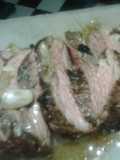 Pollo de res a las hierbas