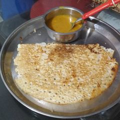 A picture of Sambhar Dosa(both zero oil).
