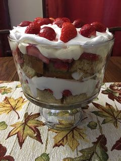 A picture of Easy Strawberry Cheesecake Trifle.