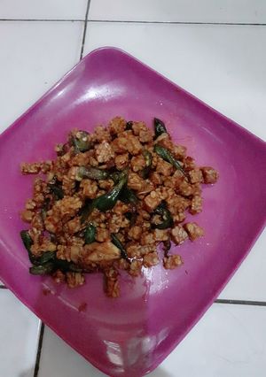 Foto resep Oreg kotak Tempe cabe ijo