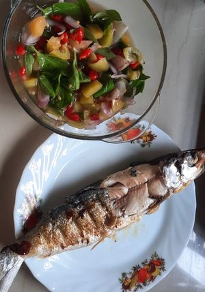 Foto resep Ikan bandeng bakar dan sambel dabu-dabu