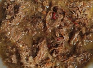 Foto principal de Carne desmechada de secreto de cerdo para burritos o fajitas😋