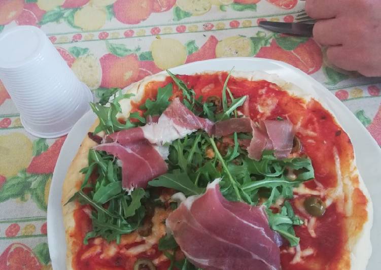 Pizza con doppia cottura