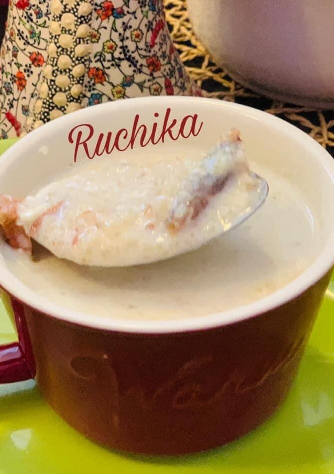 A picture of Dates and Nuts Daliya Kheer.