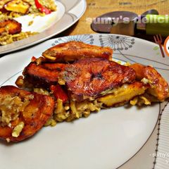 A picture of Plantain frittata.