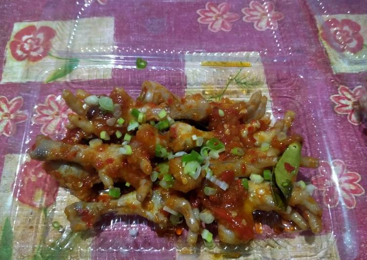 Ceker pedas sambal comel