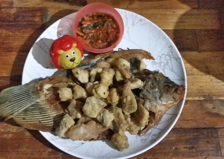 Bumbu meracik Ikan Gurame Goreng Tepung Saos Tiram Lezat
