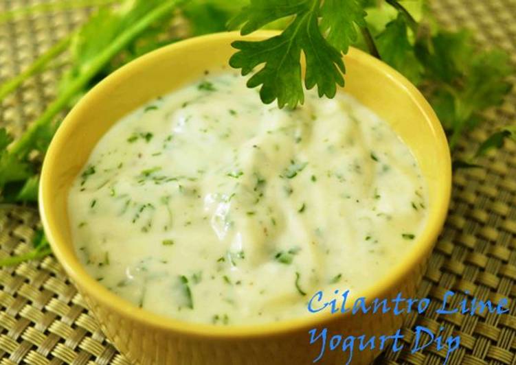 Simple Way to Make Ultimate Cilantro Lime Yogurt Dip