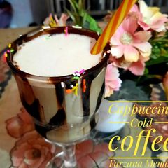 A picture of Cappuccino cold coffee.