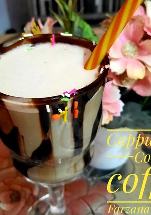 A picture of Cappuccino cold coffee.