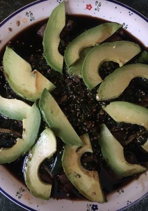 Una foto de Carpaccio de atún casero