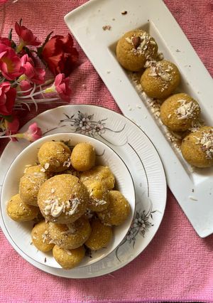 A picture of Mango Laddu.