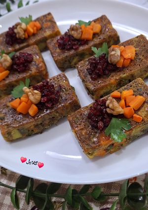 عکسی از دستور کوکو لوبیا سبز قالبی 😋