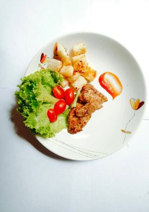 รูปของ สเต็กหมูสไตล์โฮมเมด