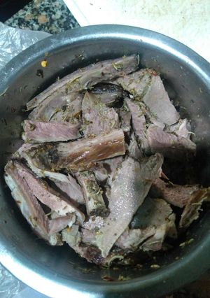 Una foto de Vinagreta con restos de asado
