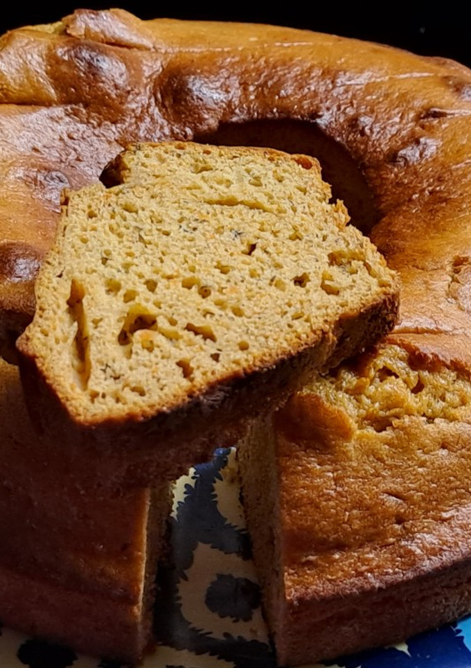 Una foto de Budín de calabaza y banana
