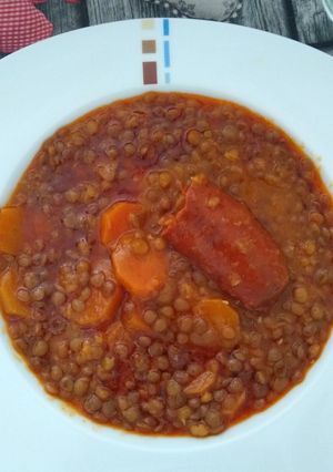 Foto principal de Lentejas con chorizo exprés