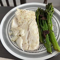 A picture of Steamed Cod in AirFryer.