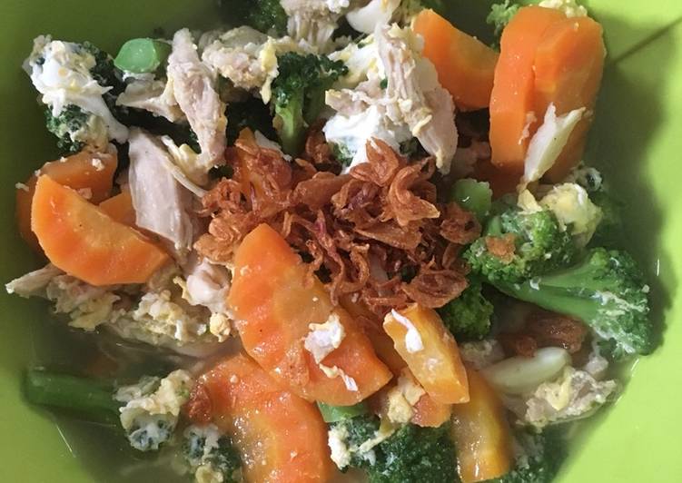 Proses Membuat 🐔 Ca Brokoli Ayam, Sempurna
