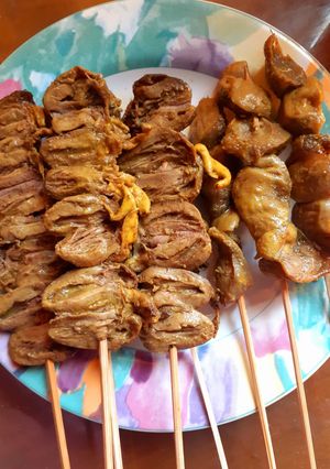 Foto resep Sate Ampela Jantung Bubur Ayam