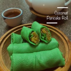 A picture of Coconut Pancake Roll.