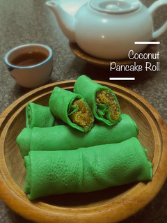A picture of Coconut Pancake Roll.