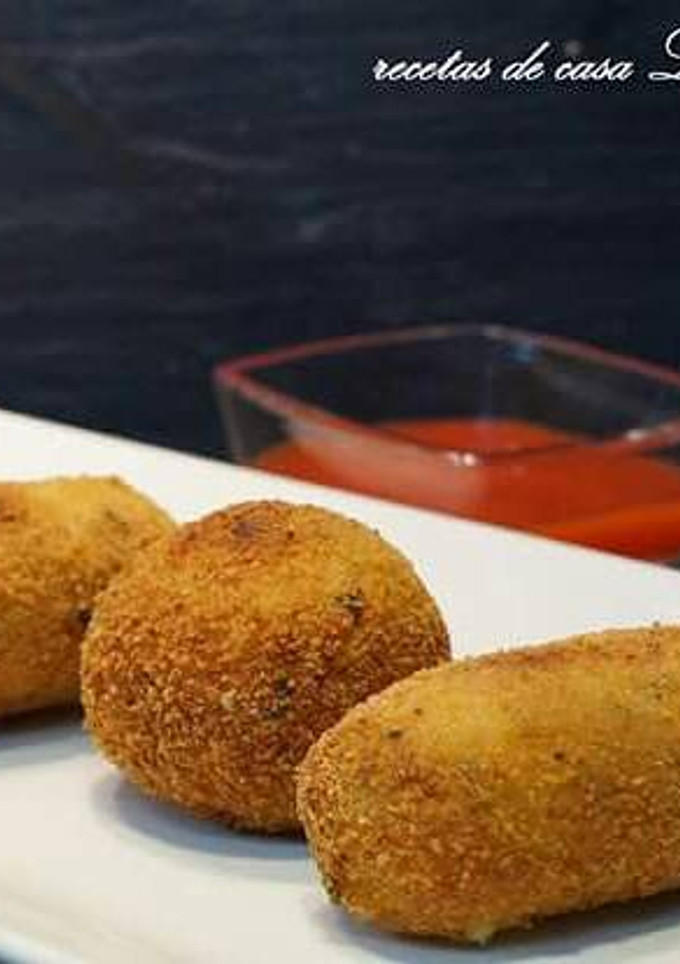 Una foto de Croquetas de acelga o espinacas con queso