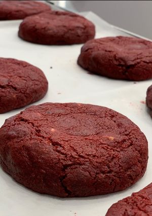 Φωτογραφία της συνταγής Red velvet μπισκότα