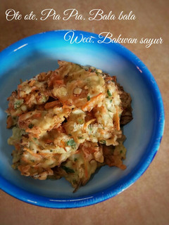 Foto resep Ote Ote. Pia Pia. Bala bala. Weci. Bakwan sayur