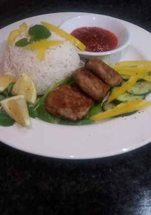 A picture of Tuna fish cakes.