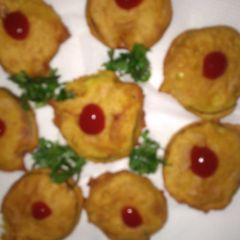 A picture of Baingan bhaja.