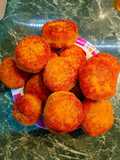 Polpette di zucca ripiene di scamorza affumicata e mentuccia