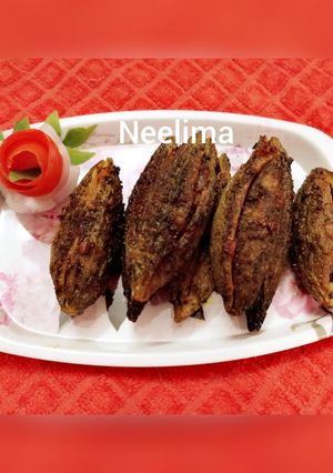 A picture of Bharwa Karela.