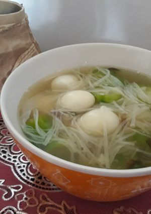 Foto resep Sop oyong telur puyuh