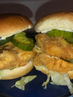 A picture of Copy cat KFC chicken little.