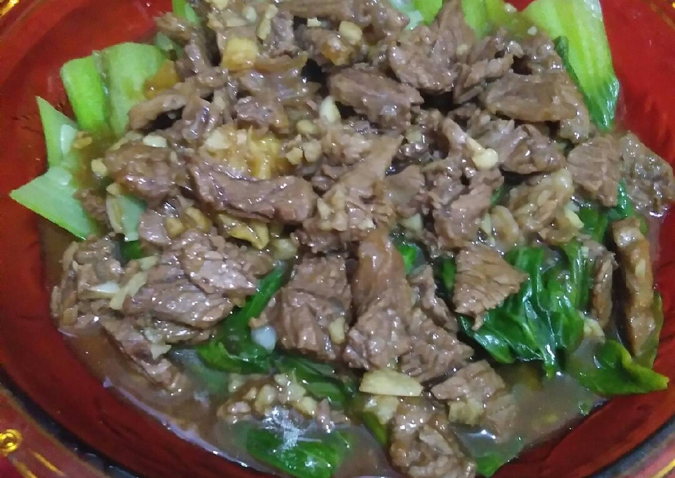 Tumis Pokcoy Daging Sapi
