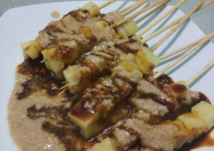 Sate unyil (sate kentang) jajan anak sd tak lekang zaman